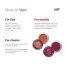 Love Earth: Lip Tint & Cheek Tint Multipot Combo (Coral & Raspberry Pink) with Richness of Jojoba Oil and Vitamin E for Lips, Eyelids and Cheeks