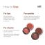 Love Earth: Lip Tint & Cheek Tint Multipot Combo (Coral & Caramel Brown) with Richness of Jojoba Oil and Vitamin E for Lips, Eyelids and Cheeks