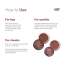 Love Earth: Lip Tint & Cheek Tint Multipot Combo (Mauvish Pink & Caramel Brown) with Richness of Jojoba Oil and Vitamin E for Lips, Eyelids and Cheeks