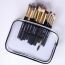Wearified: Absolute Essentials Makeup Brushes - Set Of 12 with Face and Eyes with Transparent Pouch