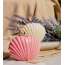 The Umbrella Store: Pink sea shell candle - 150gm