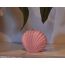 The Umbrella Store: Pink sea shell candle - 150gm