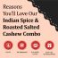 The Daily Nut Co.: Indian Spice Cashew And Roasted Salted Cashew - Pack of 2 - 250gm each