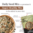 The Daily Nut Co.: Daily Seed Mix And Roasted Pumpkin Seeds Combo - Pack of 2 - 250gm each