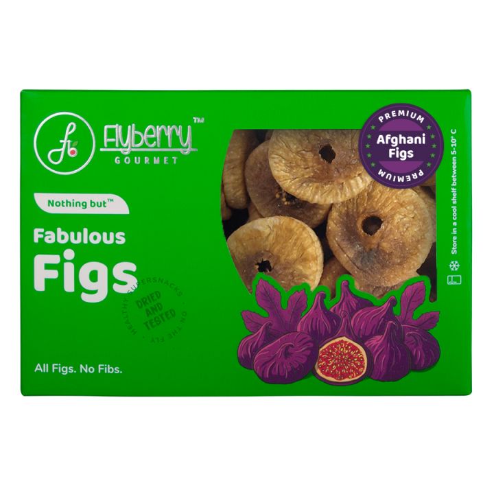 Flyberry Gourmet Premium Afghani Figs, 400g Good for Gut Health